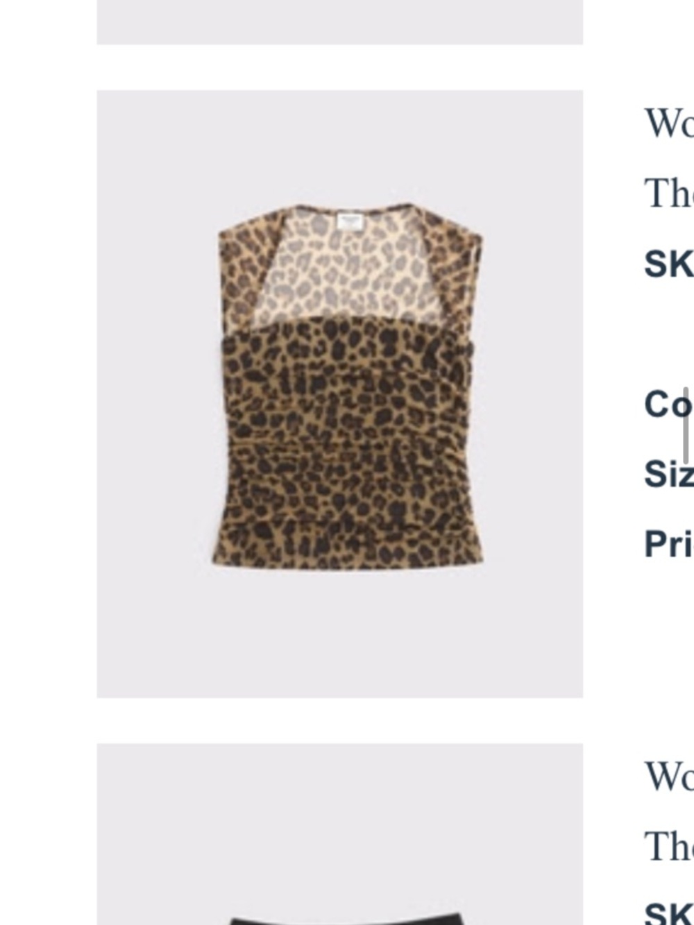 Donating soon: Abercrombie & Fitch Leopard Print Ava Top - Picture 4 of 4